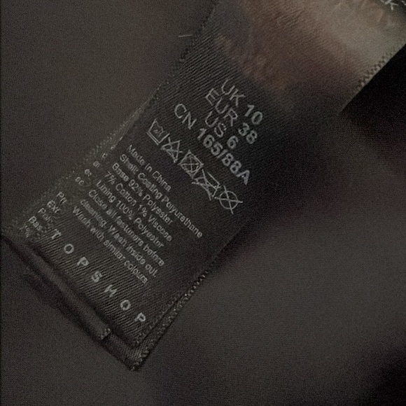 Used / Worn Coolest Black Topshop Faux Leather Jacket - Picture 9 of 9